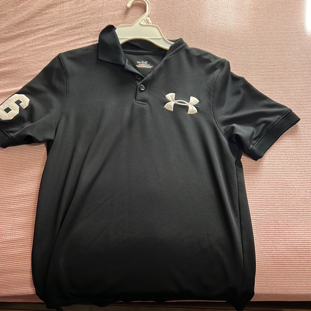 youth under amour dress shirt